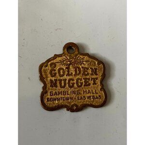 Vintage Golden Nugget Gambling Hall Downtown Las Vegas Key Chain